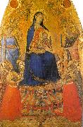 Ambrogio Lorenzetti Madonna and Child Enthroned with Angels and Saints oil on canvas